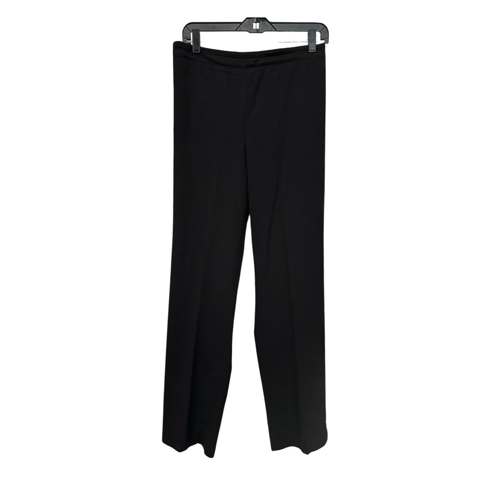 Lafayette 148 NY Trousers Wool Pants‎ Womens 16 Bleecker Straight Black #BBB11-4